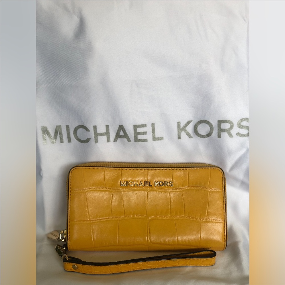 Michael Kors Wristlet Yellow